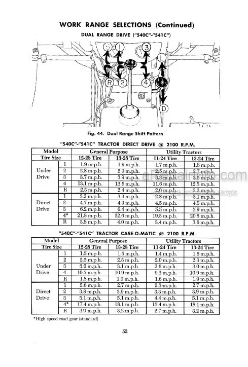 Photo 5 - Case IH 540 541 540C 541C Supplement And Operators Manual Wheel Tractor