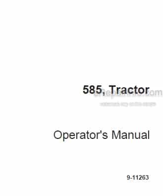 Photo 4 - Case IH 585 Operators Manual Tractor
