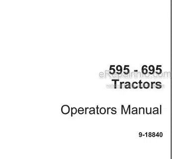 Photo 4 - Case IH 595 695 Supplements And Operators Manual Tractor