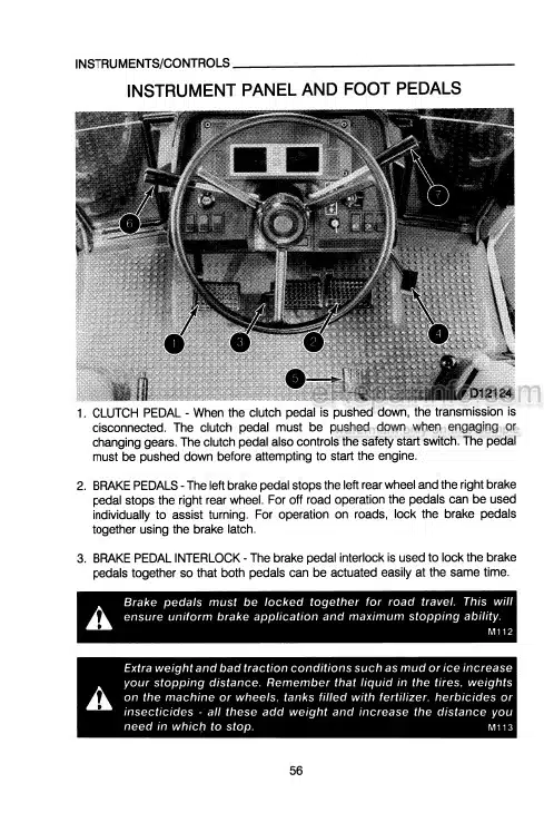 Photo 1 - Case IH 595 695 Supplements And Operators Manual Tractor