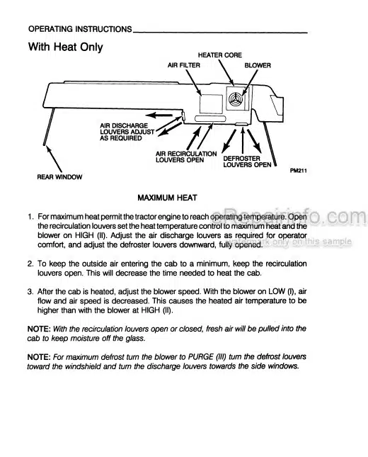 Photo 5 - Case IH 595 695 Supplements And Operators Manual Tractor