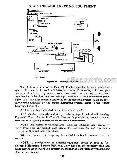 Photo 4 - Case IH 600 Operators Manual Tractor