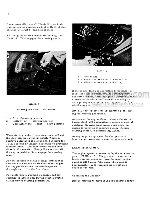 Photo 2 - Case IH 624 724 824 Operators Manual Tractor