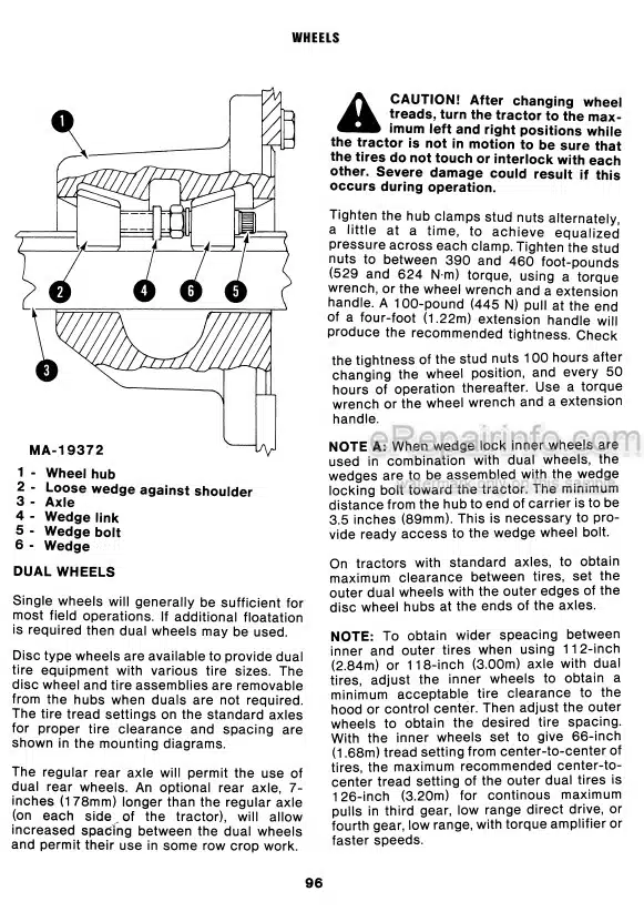 Photo 4 - Case IH 6388 6588 6788 Operators Manual Tractor