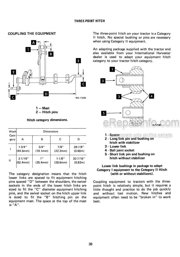 Photo 3 - Case IH 686 Hydro 86 Operators Manual Tractor