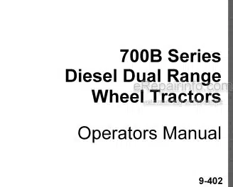 Photo 4 - Case IH 700B Series Operators Manual Diesel Dual Range Wheel Tractor