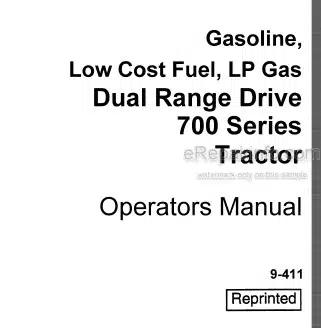 Photo 4 - Case IH 700 Series Operators Manual Tractor