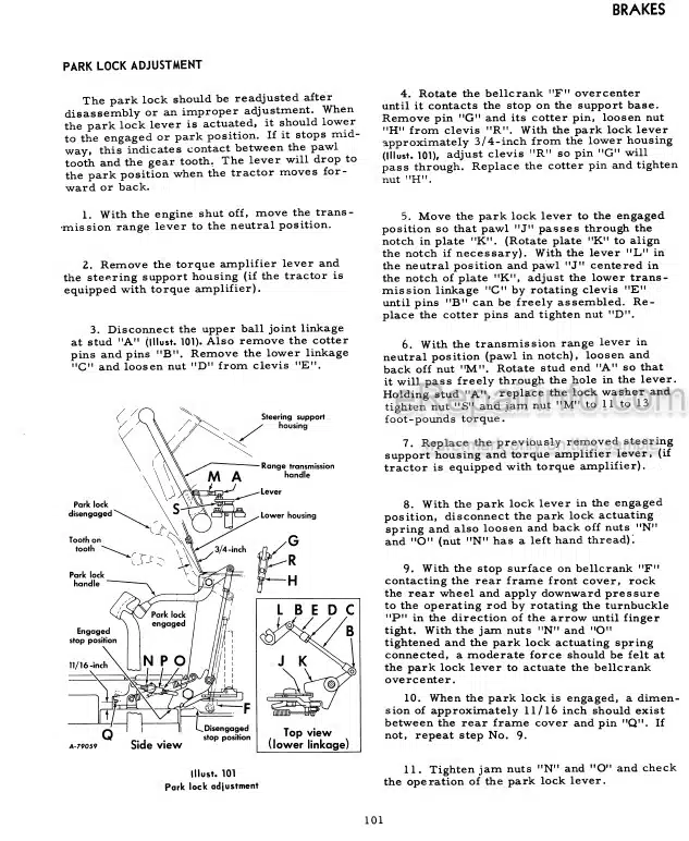 Photo 4 - Case IH 706 Operators Manual Tractor