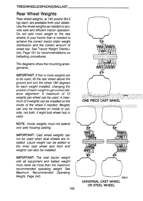 Photo 4 - Case IH 7130E 7140E Operators Manual Tractor 9-15442