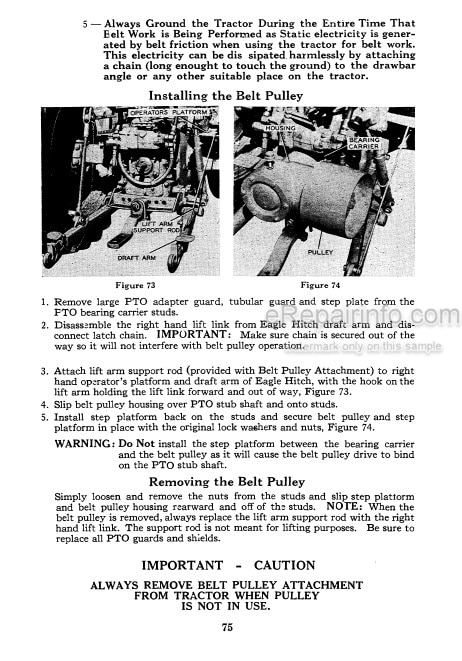 Photo 8 - Case IH 730 830 Operators Manual Tractor 9-872