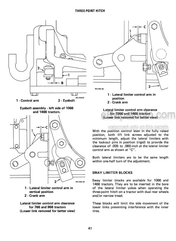 Photo 5 - Case IH 766 966 1066 1466 Operators Manual Tractor 084329R2