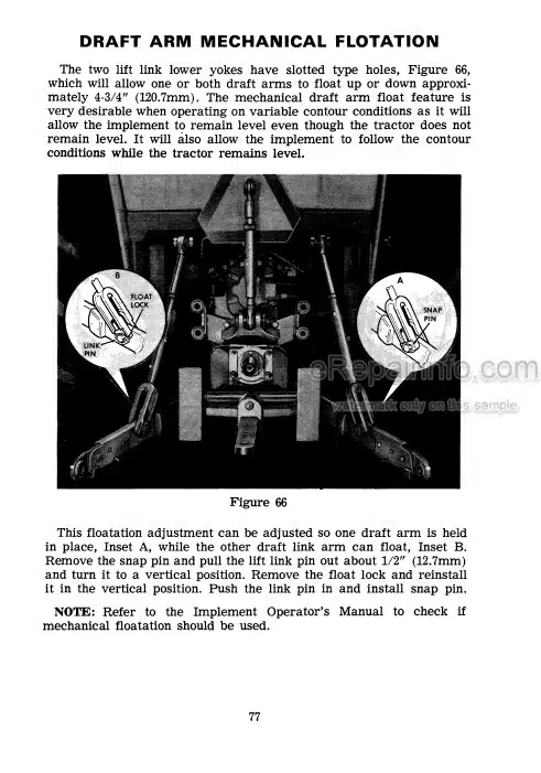 Photo 8 - Case IH 770 870 Operators Manual Tractor
