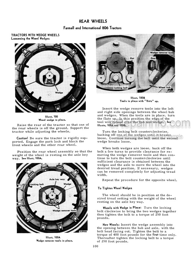 Photo 6 - Case IH 800B Operators Manual Wheel Tractor 9-433
