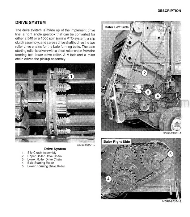 Photo 1 - Case IH 8455 8465 Operators Manual Round Baler With Tractor Hydraulics