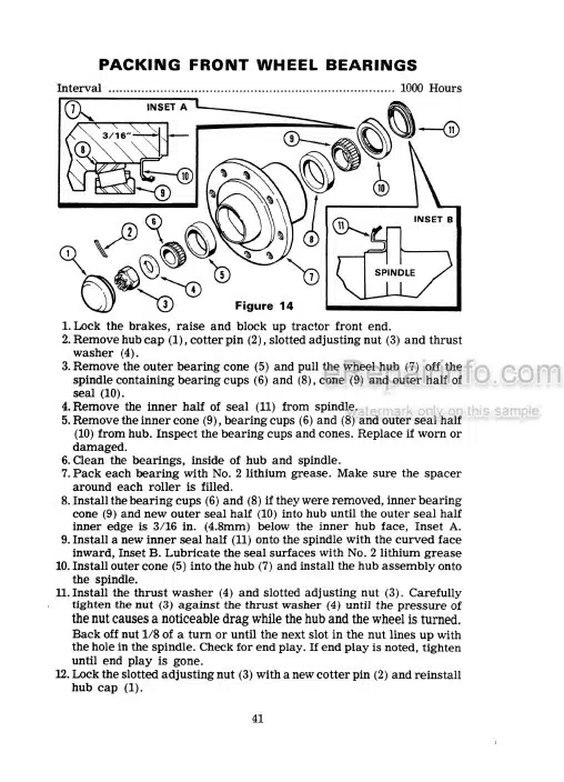 Photo 3 - Case IH 870 Operators Manual Tractor 8712001-