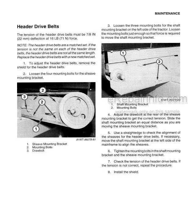 Photo 6 - Case IH 8455 8465 Operators Manual Round Baler With Tractor Hydraulics