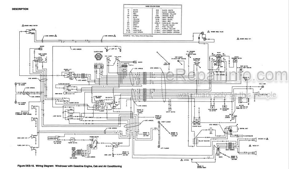 Photo 3 - Case IH 8830 Operators Manual Windrower Tractor CFH0028746-