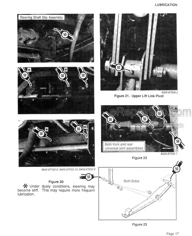 Photo 7 - Case IH 8840 Operators Manual Windrower Tractor 9-13524