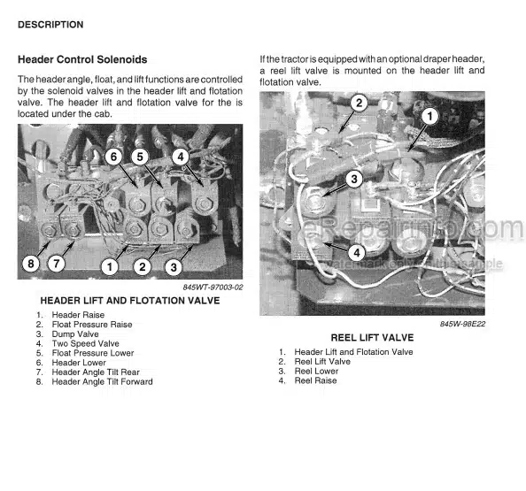 Photo 7 - Case IH 8860 8860HP Operators Manual Windrower Tractor