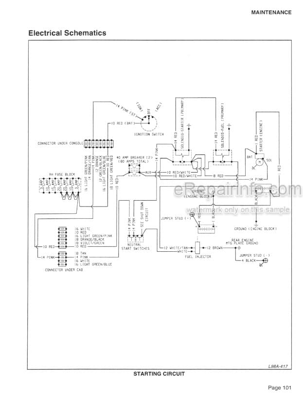 Photo 4 - Case IH 8880HP Operators Manual Windrower Tractor