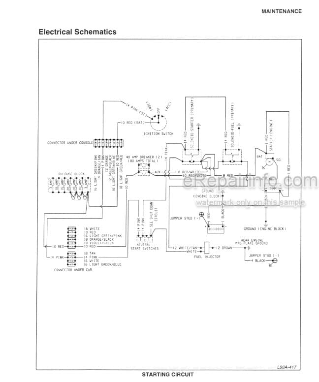 Photo 4 - Case IH 8880 Operators Manual Windrower Tractor