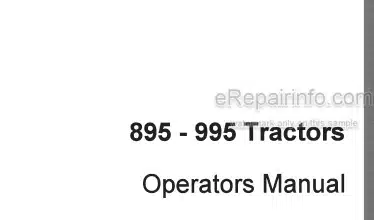 Photo 4 - Case IH 895 995 Operators Manual Tractor