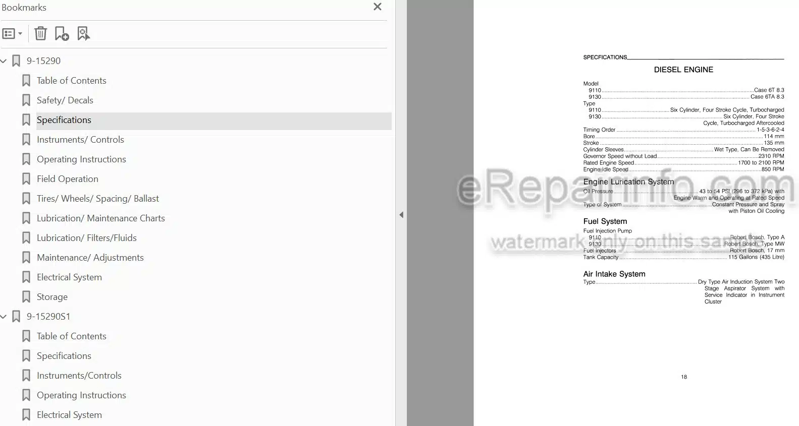 Photo 3 - Case IH 9110 9130 Operators Manual And Supplement