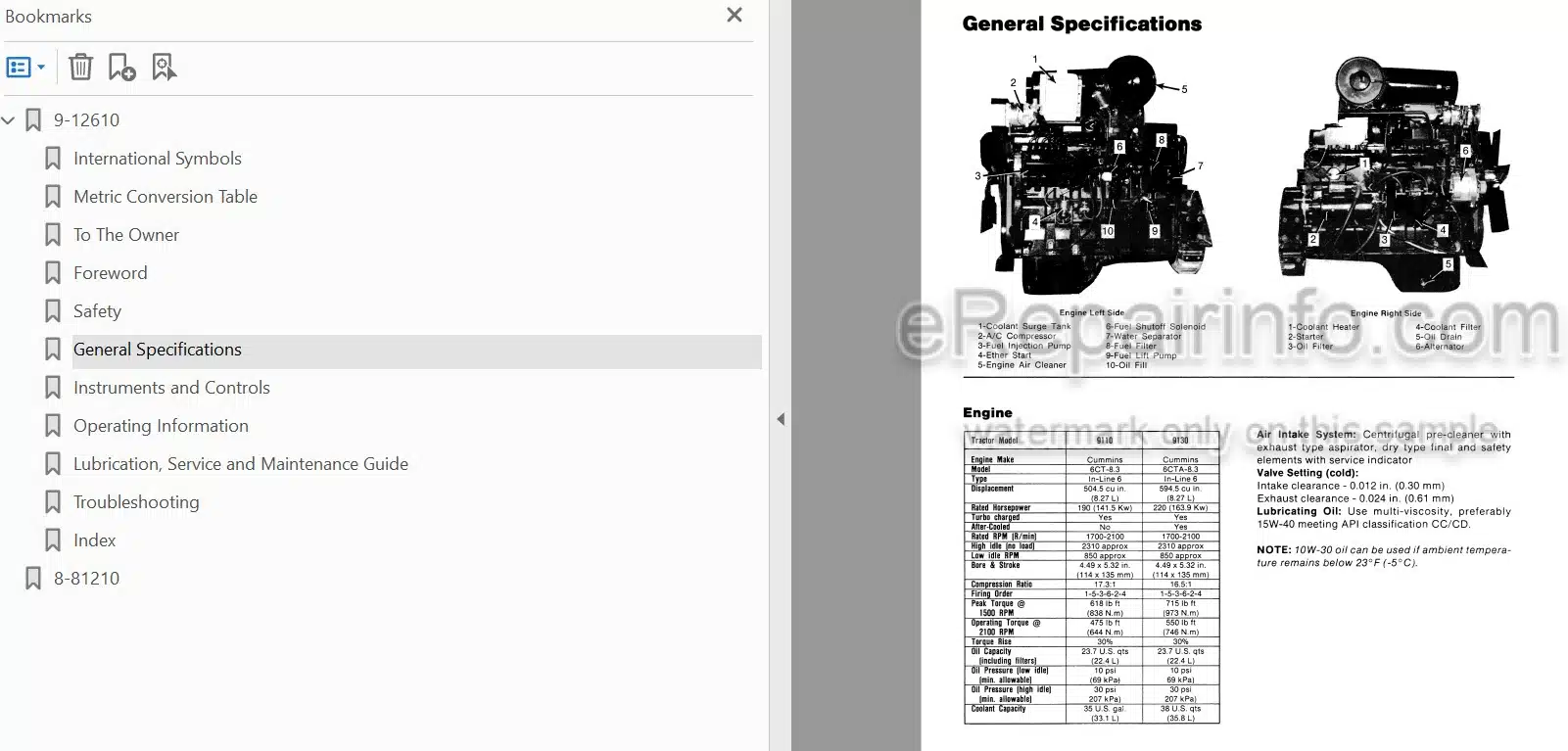 Photo 3 - Case IH 9110 9130 Operators Manual Tractor