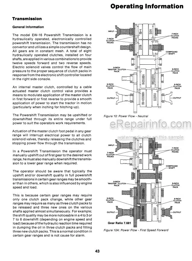 Photo 4 - Case IH 9170 9180 Operators Manual Tractor