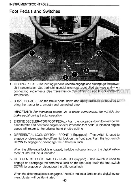 Photo 6 - Case IH 9110 9130 Operators Manual Tractor