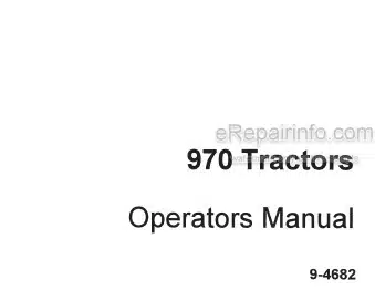 Photo 5 - Case IH 970 Operators Manual Tractor