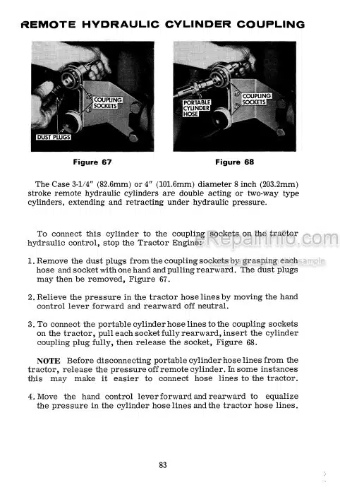 Photo 9 - Case IH 970 Operators Manual Tractor