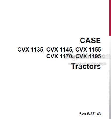Photo 4 - Case IH CVX1135 CVX1145 CVX1155 CVX1170 CVX1195 Operators Manual Tractor