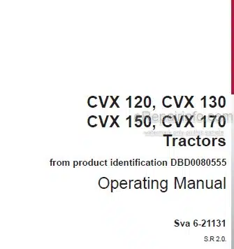 Photo 4 - Case IH CVX120 CVX130 CVX150 CVX170 Operators Manual Tractor -DBD0080555