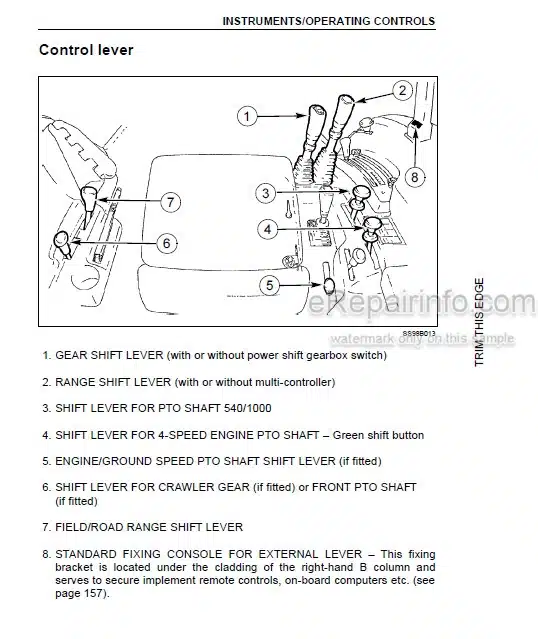 Photo 5 - Case IH CX78 CX78A CS86A CS94A Multi-Trac Operators Manual Tractor