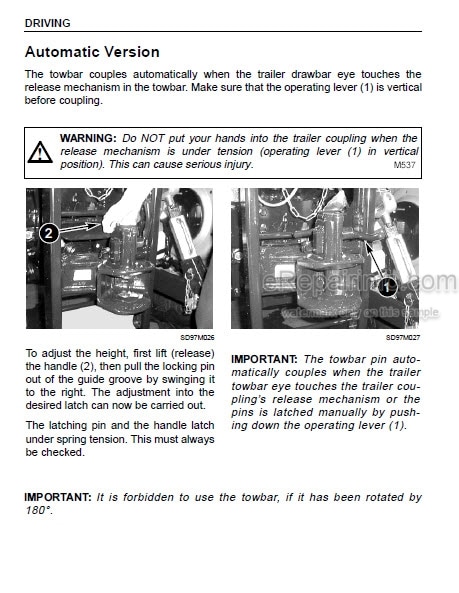 Photo 6 - Case IH CVX120 CVX130 CVX150 CVX170 Operators Manual Tractor -DBD0080555