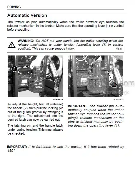 Photo 6 - Case IH CVX120 CVX130 CVX150 CVX170 Operators Manual Tractor -DBD0080555