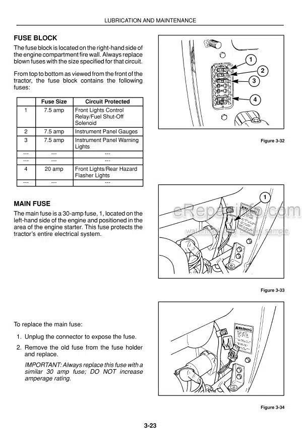 Photo 2 - Case IH D25 D29 D33 Operators Manual Compact Tractor