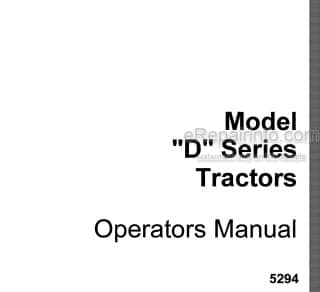 Photo 4 - Case IH DC D DO Operators Manual Tractor