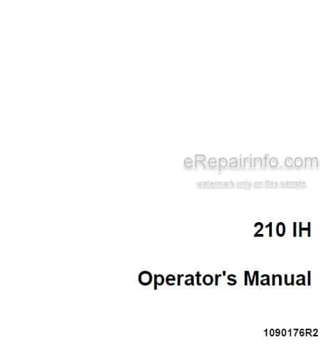 Photo 4 - Case IH International 210IH Operators Manual Windrower 1090176R2