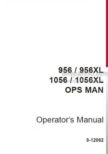 Photo 4 - Case IH International 956 956XL 1056 1056XL Operators Manual Tractor