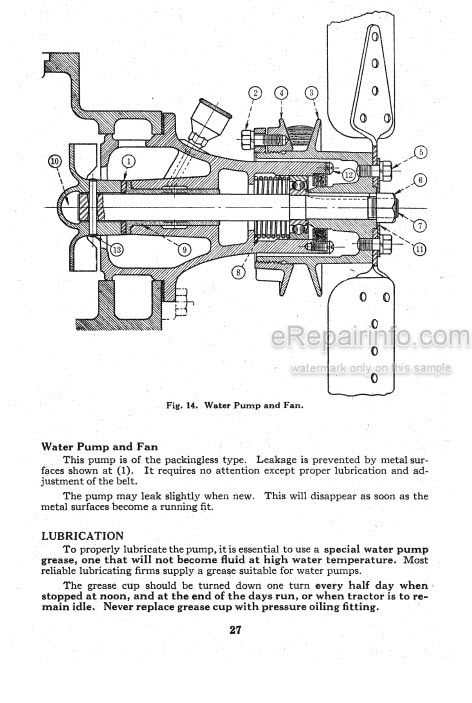 Photo 9 - Case IH Model C Instruction For Operation And Care Tractor