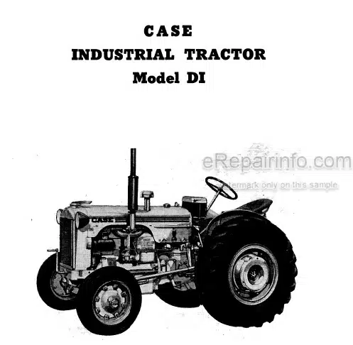 Photo 4 - Case IH Model DI Operators Manual Industrial Tractor 5298