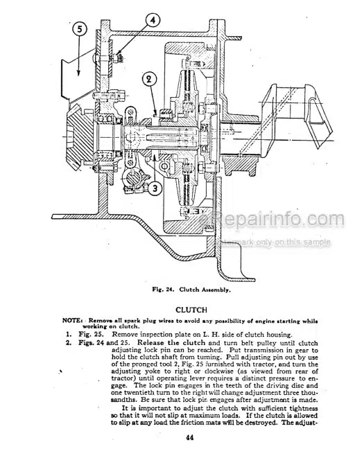 Photo 5 - Case IH Model D Instruction For Operation And Care Tractor