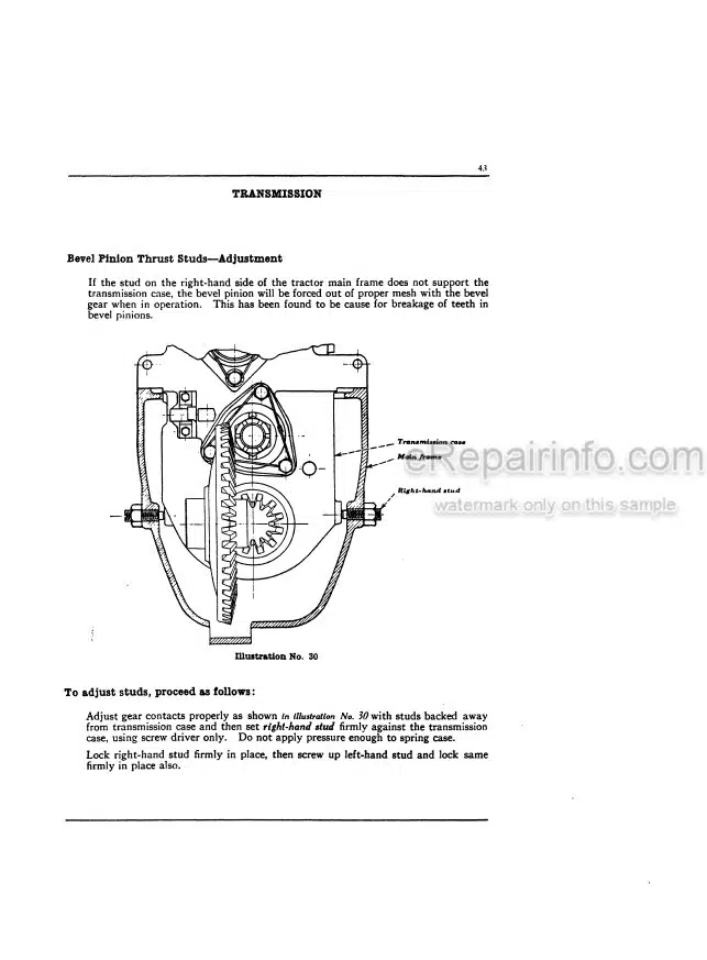 Photo 4 - Case IH McCormick 10-20 Operators Manual Deering Gear Drive Tractor