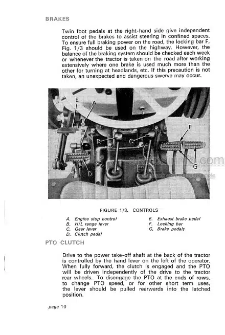 Photo 8 - David Brown 1200 Selectamic Livedrive Instruction Book Tractor