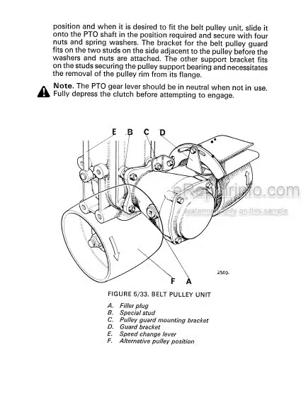 Photo 4 - David Brown 1210 1212 Instruction Book Tractor