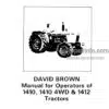 Photo 5 - David Brown 1410 1410 4WD 1412 Operators Manual Tractor