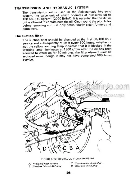 Photo 10 - David Brown 1410 1410 4WD 1412 Operators Manual Tractor