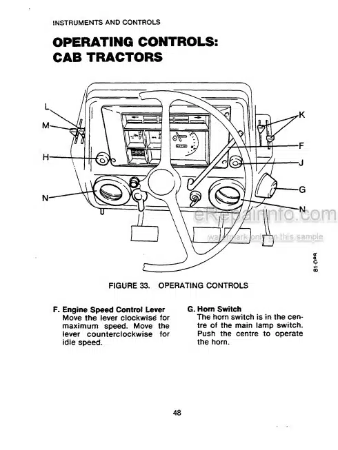 Photo 3 - David Brown 1490 Operators Manual Tractor 9-7302